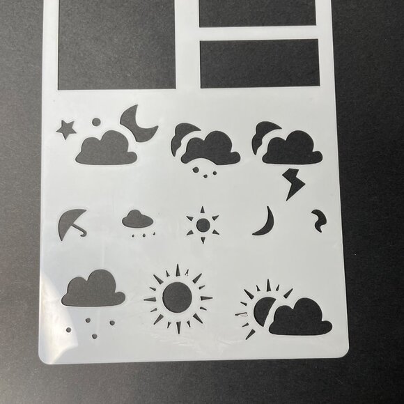 Reusable Art Planner Stencil Boxes, Weather  mq Mixed Media Supplies - Picture 3 of 3